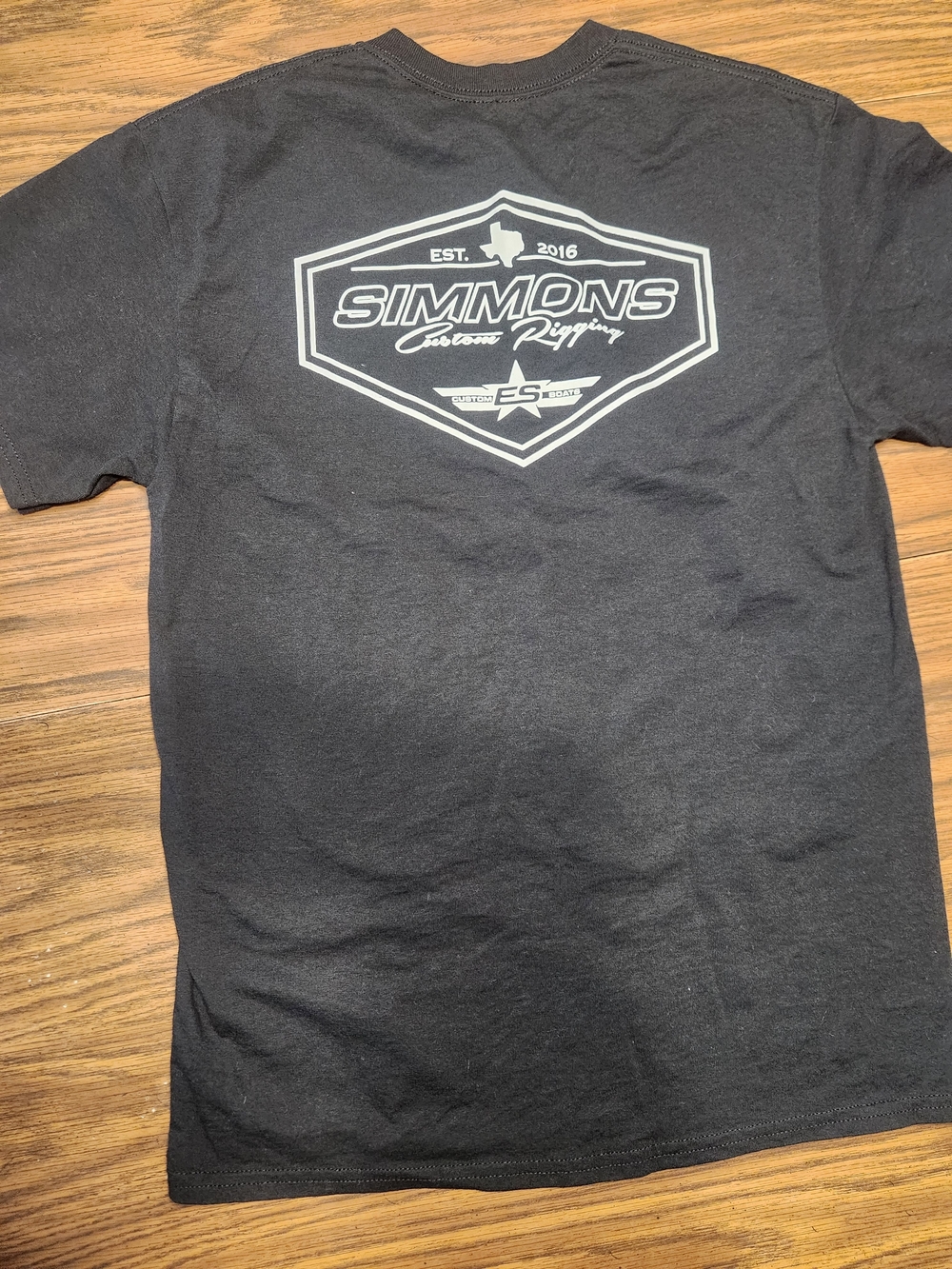Simons Black Short-Sleeve Logo Tee
